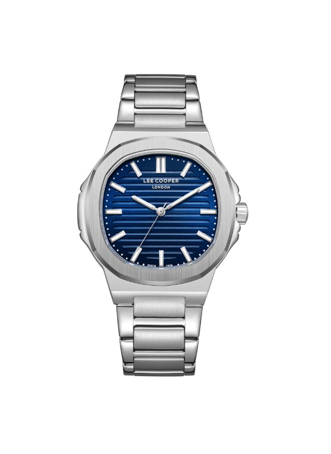 Lee Cooper - Lee Cooper Men's Watch, Analog Display and Metal Strap - LC08016.390, Silver - Image 1