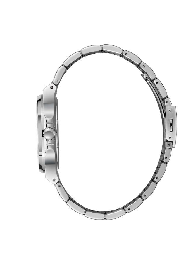 Lee Cooper - Lee Cooper Men's Watch, Analog Display and Metal Strap - LC08016.390, Silver - Image 1