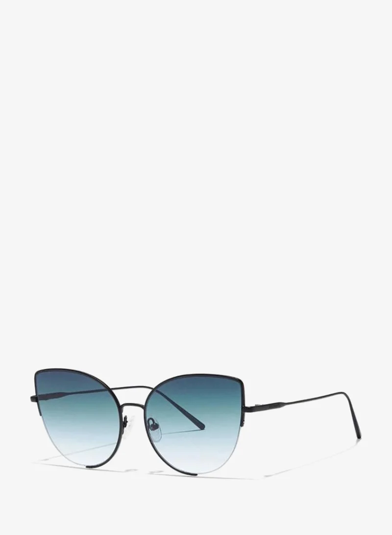 30sundays COLETTE - La French Collection Women Blue Sunglasses - Frame Material: Metal - Lens Color: Blue- Frame Color: Black - Full Rim