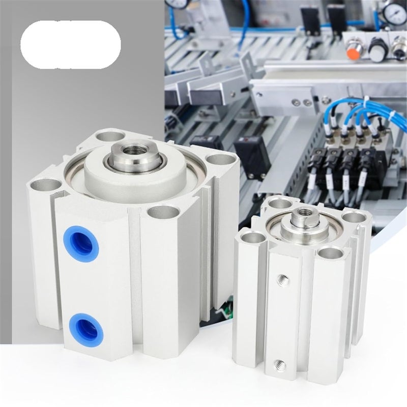 Compact Cylinder Pneumatic Double Action Bore63 Stroke35 - Image 3