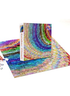 Bgraamiens Bgraamiens Puzzle-Rainbow triangle-1000 Pieces Square Puzzle Color Challenge Jigsaw Puzzles for Adults and Kids  - Image 3