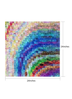 Bgraamiens Bgraamiens Puzzle-Rainbow triangle-1000 Pieces Square Puzzle Color Challenge Jigsaw Puzzles for Adults and Kids  - Image 2