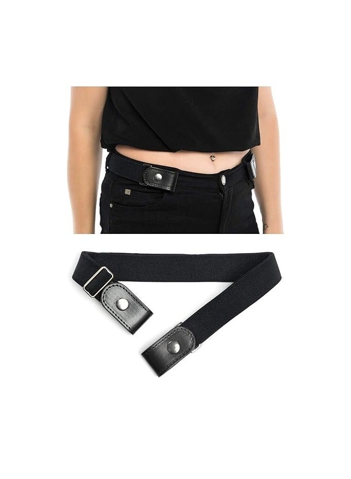 Buckle-Less No Hassle Invisible Belt, No Buckle Stretch Slim Waist Belt - 72 Inches Adjustable Ladies Belt for Jeans and Dresses (Green) (Pack Of 1)  - Image 1
