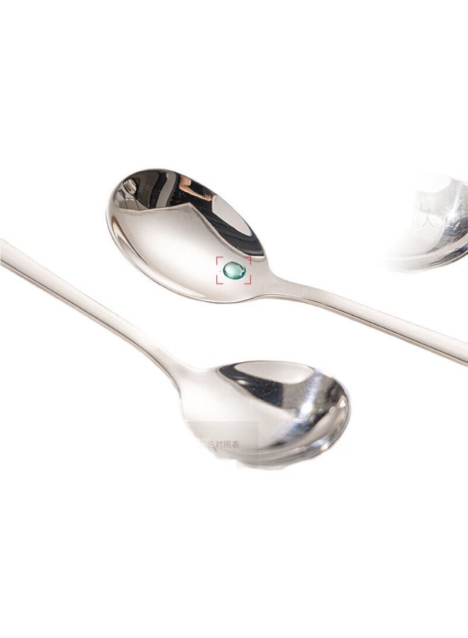 GRASEY 304 Stainless Steel Spoon Set Of 2, Large Soup Ladle And Round Spoon For Home Use Gy8663 - Image 2