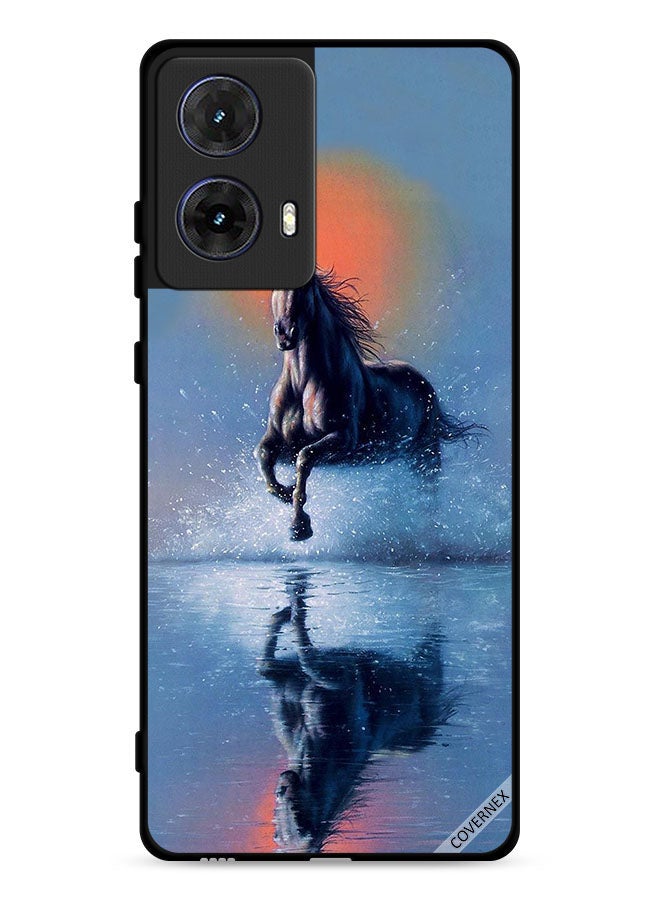 Covernex Motorola Moto G85 5G Protective Case Cover Horse Running In Water Art - Image 1