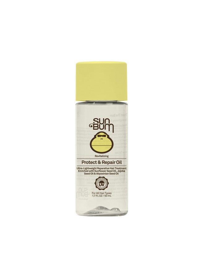 Sun Bum Revitalizing Protect and Repair Hair Oil | UV Protecting, Vegan and Cruelty Free | Enriched with Jojoba Oil | 1.7 Fl Oz - Image 1