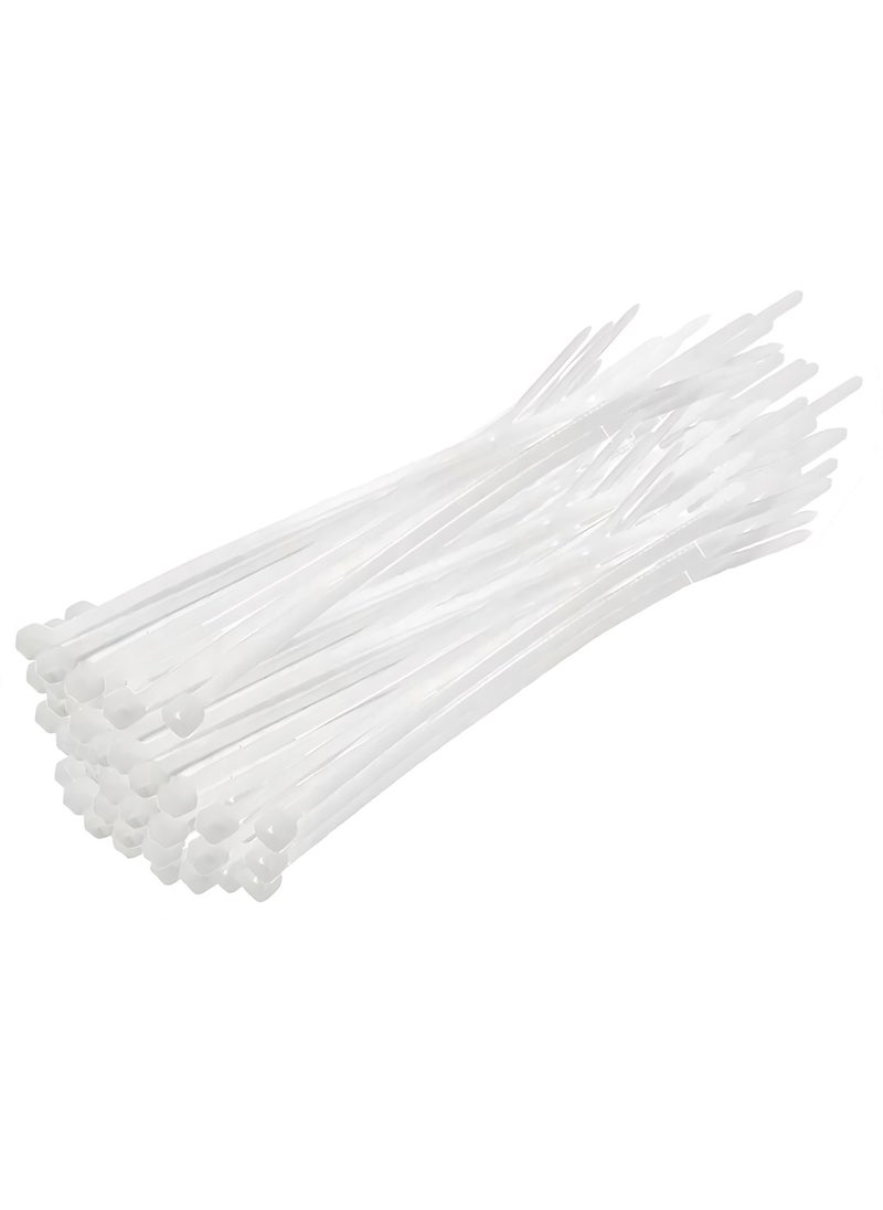 Meşem Oak | Cable Tie, 100-PIECE PACK Plastic Clamp [3.6 Mm, 150 Mm, White]  - Image 1