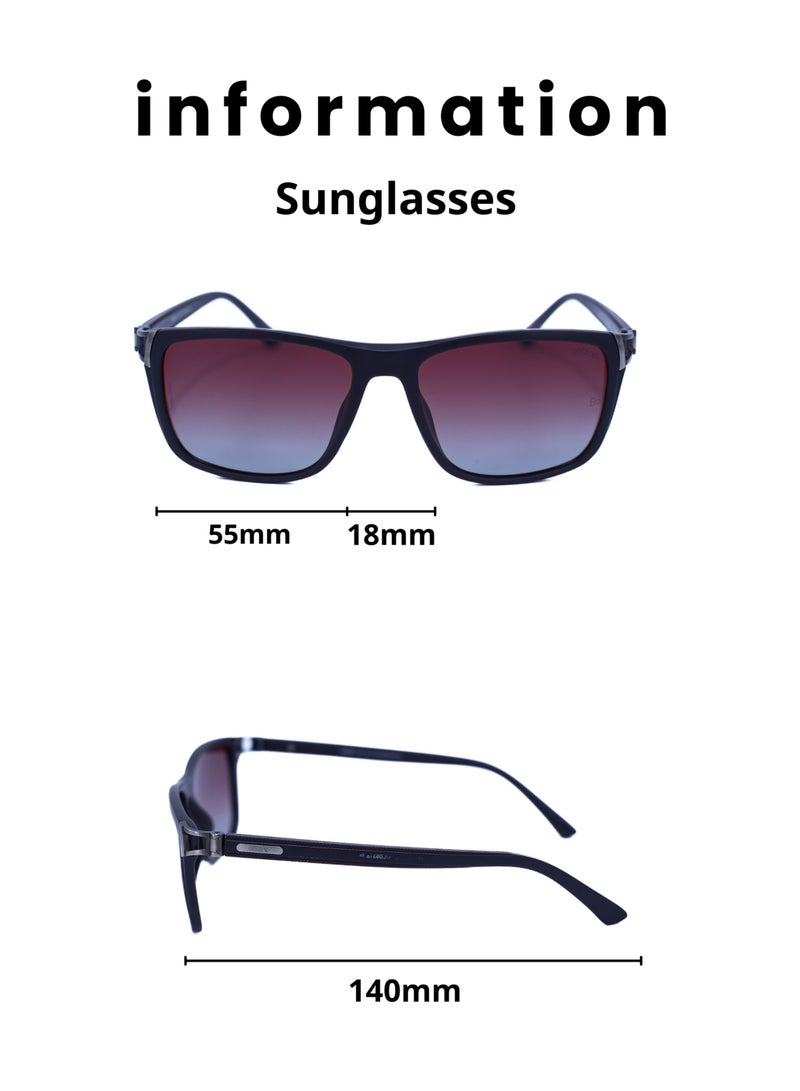 Baleno Wayfarer Frame Sunglasses - Classic and Stylish Design for Every Look | 100% UV Protection | Scratch-Resistant High-Quality Lenses - Image 5