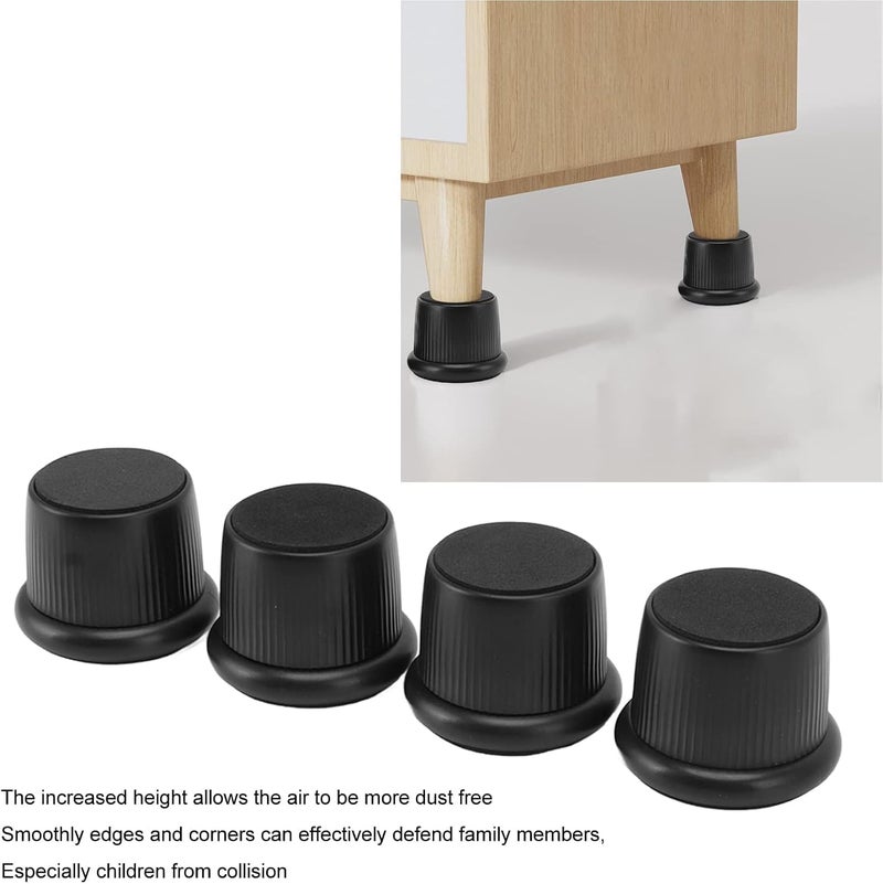 Confirmed available stock Height Adjustable Furniture Riser, Furniture Risers Height Lifting Adjustable, Self Adhesive Furniture Raisers For Bed Table Chair Cabinet Sofa Couch, 4 Packs (Black) Multi usage Permanent & temporary usable Durability boost selected material In-Kingdom stored commodity All-in-one local deliver plan Remote village delivery cover Local inventory listed item Flexible usage build Chemical free Mountain region eligible ship Light & heavy use compatible Repeated use resistant selected material Comfort grip Global standard quality Easy assemble Fast warehouse picking Processed natural substance Confirmed available stock Transit & use compatible Systematic nationwide ship Global assorted color picks Global sizing options Durability boosted processed material Hot & cold climate compatible - Image 4