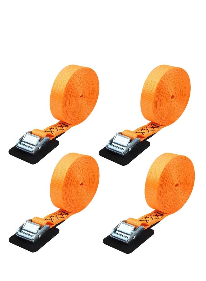 Sturdy 20-foot-by-1-inch Tie Down Strap Lashing Strap Cargo Tie-Down Strap Padded Cam Lock Buckle 1000lbs Capacity (4-Pack) - Image 1