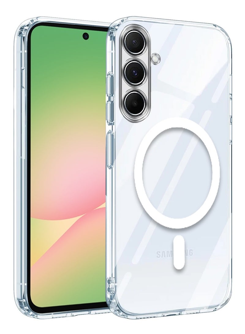 Techie Samsung Galaxy A56 2025 Clear Case with MagSafe – Slim, Anti-Yellowing Cover with Camera Lens Protection, Magnetic Holder Compatible - Image 1