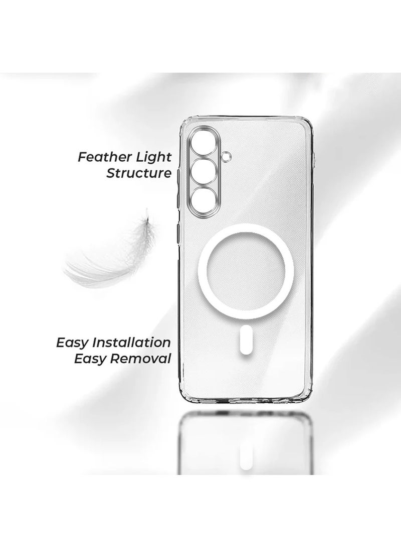 Techie Samsung Galaxy A56 2025 Clear Case with MagSafe – Slim, Anti-Yellowing Cover with Camera Lens Protection, Magnetic Holder Compatible - Image 4