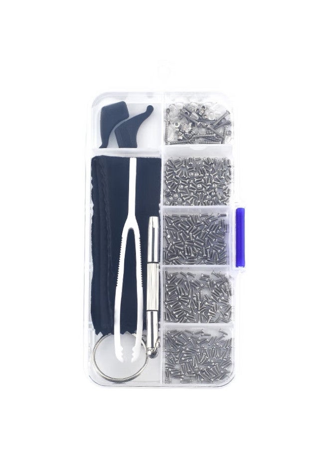 Oona Ouna Eyeglass Nose Pads, Silicone Anti-Slip Nose Pads With Air Cushion, Eyewear Accessories With Screwdriver, Eyeglass Repair Kit - Image 1