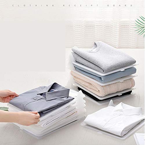 Vdhja Clothes Wardrobe Oraganizer for ShirtsTShirtsJeans Plastic Closet Drawer Organizer Cabinet Folding Board Storage Rack Travel Closet OrganizerPack of 6 Sheet - Image 2