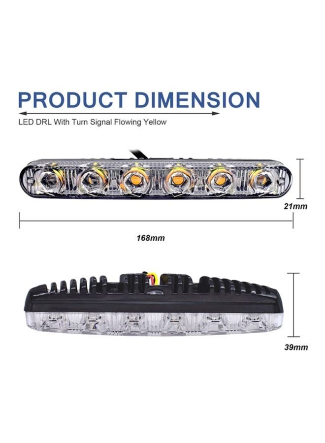 MUNTAQI 2-Piece 6 LED DRL Car Light - Image 2