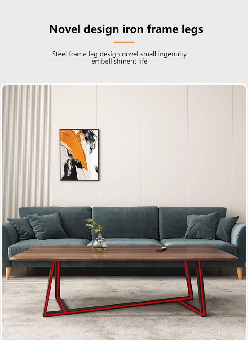 Sharpdo Small Coffee Table For Living Room, Office, Simple Square Tea Table 120*60*45CM - Image 5