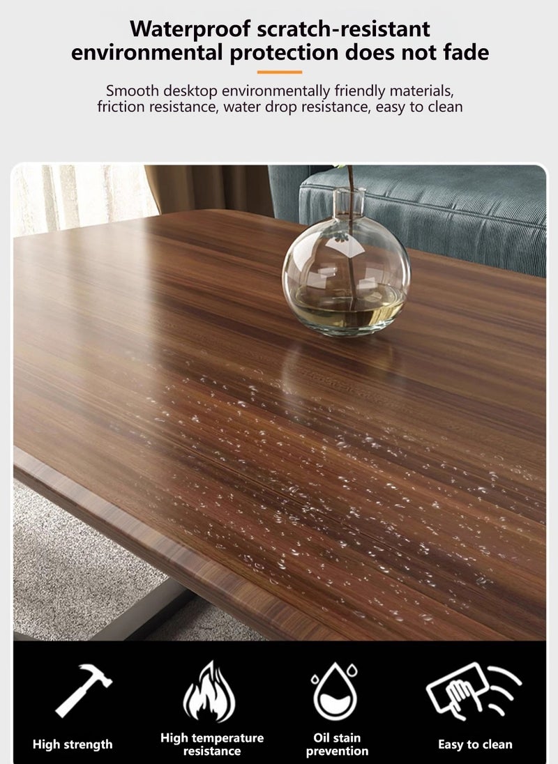 Sharpdo Small Coffee Table For Living Room, Office, Simple Square Tea Table 120*60*45CM - Image 3