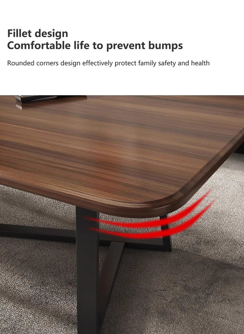 Sharpdo Small Coffee Table For Living Room, Office, Simple Square Tea Table 120*60*45CM - Image 4