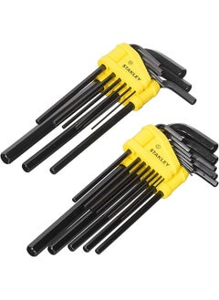 Hex Key Set Long Arm Sae And Mm 22 Piece 85 753