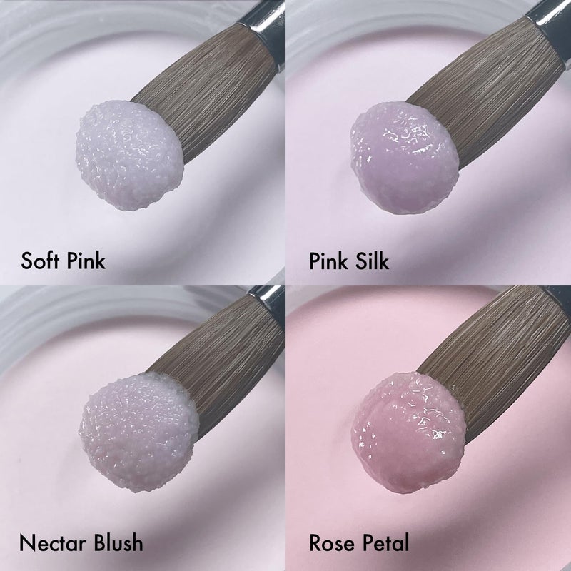 MakarttPro Acrylic Powder Set - 4 Colors 0.5oz Cover Powders for Nail Extension, Sculpting & Overlay - Cool Tone Collection for Professionals (Pink Essentials) - Image 2