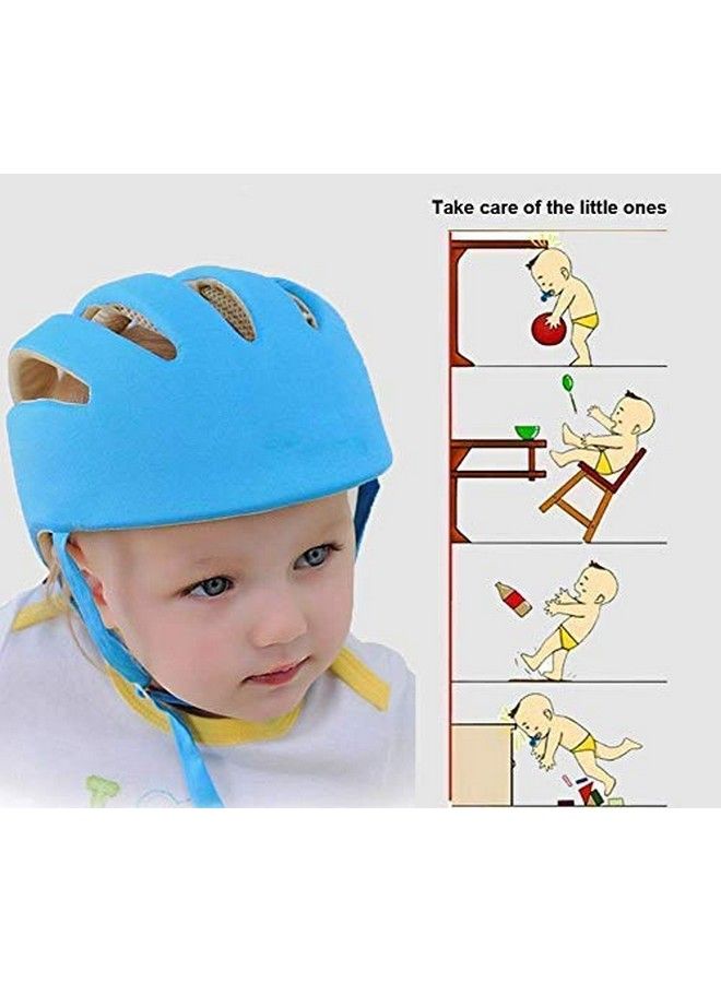 Kidsafe Baby Safety Helmet (Blue1) And Door Stopper (5 Pcs) - Image 3