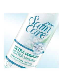 Gillette Gillette Satin Care Ultra Sensitive Shave Gel for Women, Pack of 2, 7oz Each, Frangrance Free  - Image 4