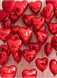 20PCS Red Heart Shape Balloons