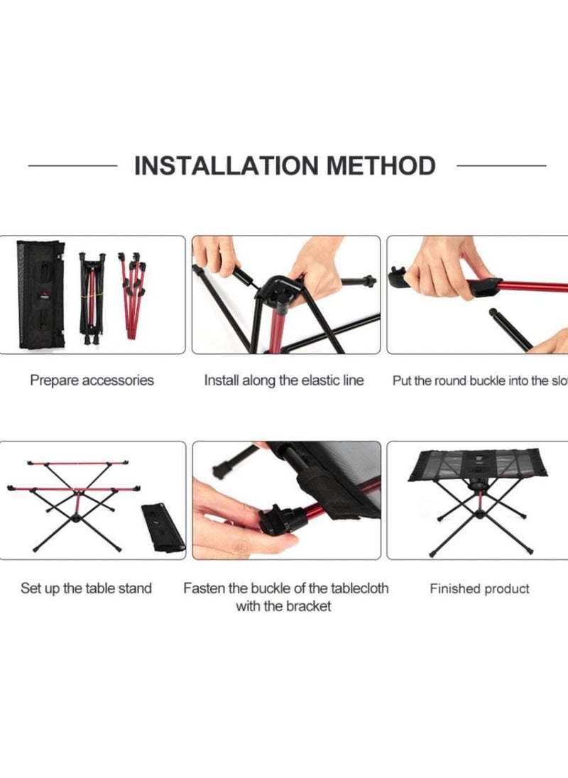 Exlene Camping Folding Table Tourist Picnic Pliante Dinner Foldable Travel Furniture Equipment Supplies Tourism Outdoor Fishing  - Image 4