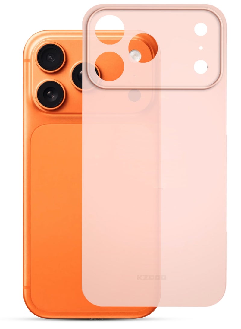 KZDOO 3 Packs Air Skin  Case Cover for Apple iPhone 17 Pro Max - Sturdy Back Cover - Durable Thin Case - Drop Protection Cover with Two 3D Screen Protector - Pink - Image 2