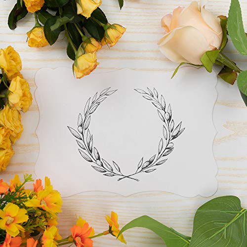 Homtable 50 Pack Blank Kraft Cards Cardstock Thick Paper Brown Greeting Cards for DIY Gift Card Menus, Baby Shower and Wedding Invitations (White, 5x7IN) - Image 5