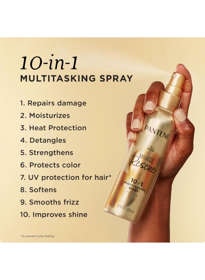 Pantene Pantene Miracle Rescue 10-in-1 Multitasking Leave-in Conditioner Spray, 5.7 fl oz - Image 4