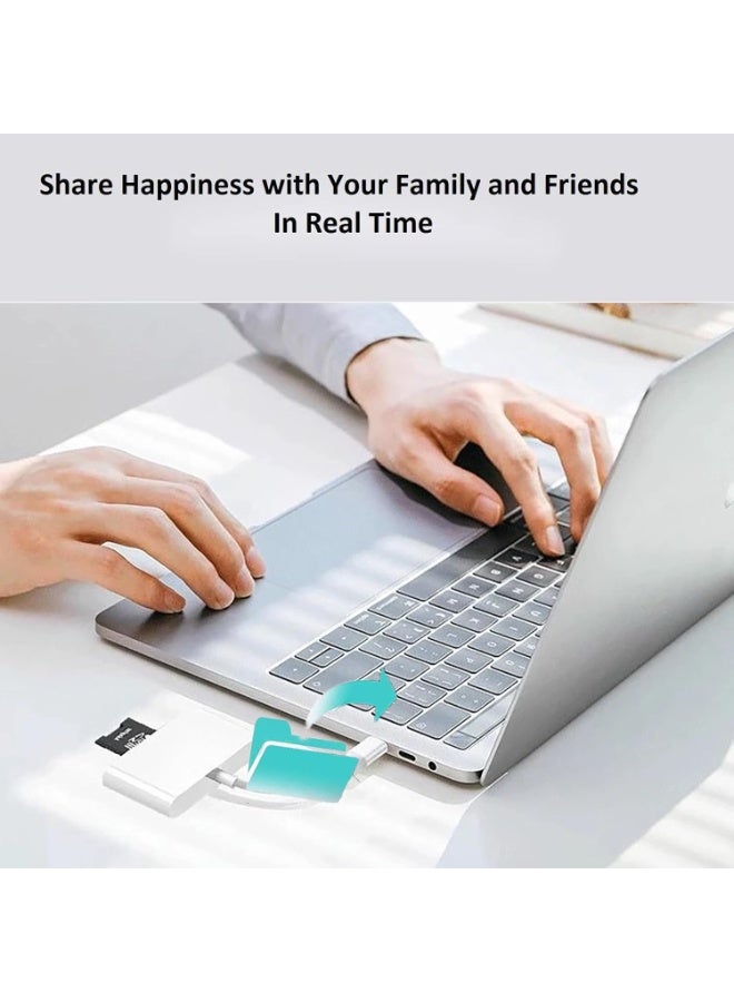 SD Lightning camera card reader suitable for iPhone and iPad, dual-slot storage card reader supports SD and TF cards, camera tracker, SD card adapter, small portable SD card reader. - Image 5