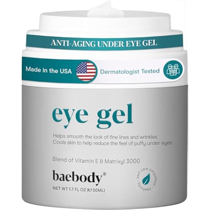 Baebody جل العين لمظهر الهالات السوداء، الانتفاخ، التجاعيد والأكياس. - لمنطقة تحت وحول العينين - 1.7 أونصة سائلة. - Image 2
