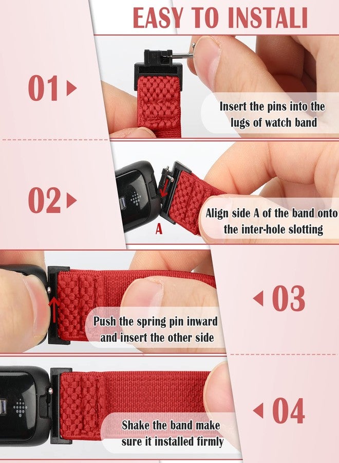 Bcuckood Compatible with Fitbit Inspire 3/Inpsire 2/Inspire/Inpsire HR/Ace 2/Ace 3 Bands, Elastic Adjustable Replacement Wristband Women Men Kids Stretchy Soft Sport Nylon Loop Straps - Image 3