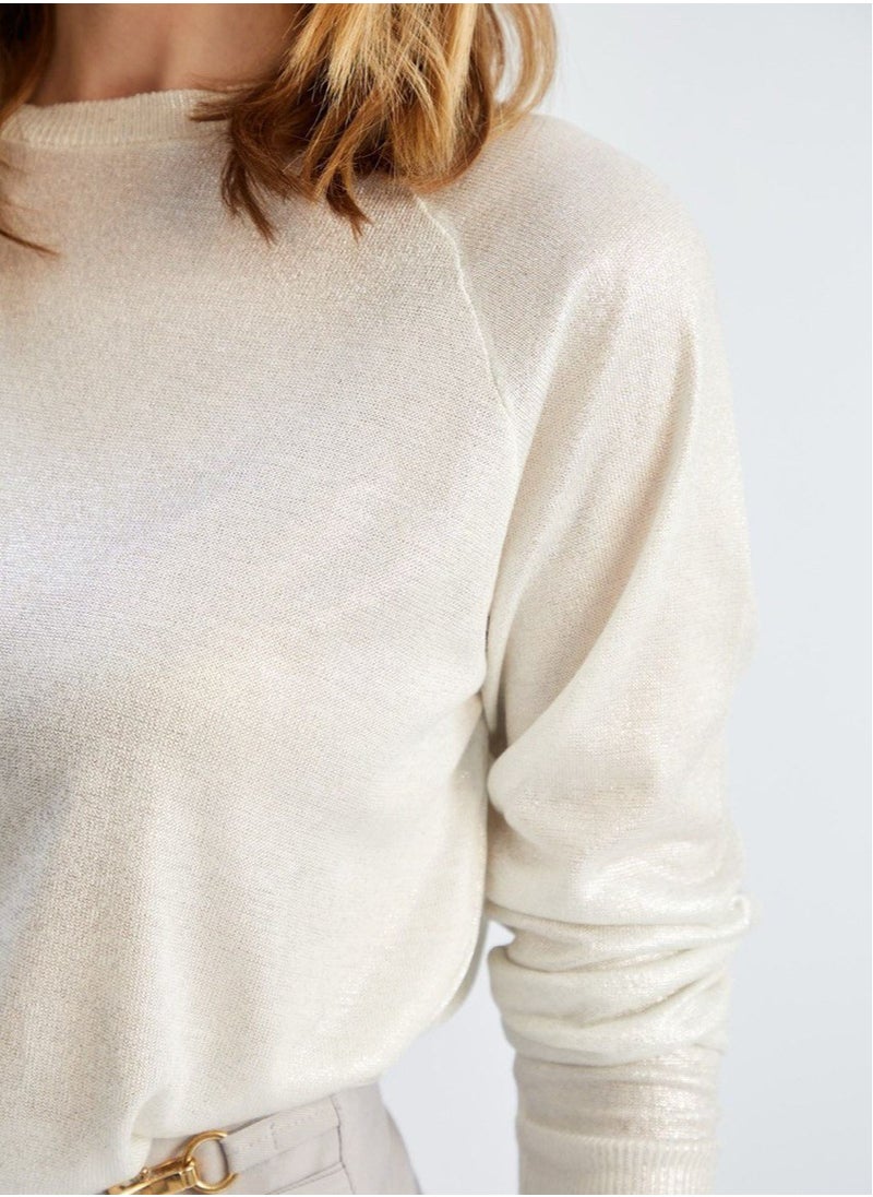 JOY Sequin oversize shirt - Blue  - Image 3