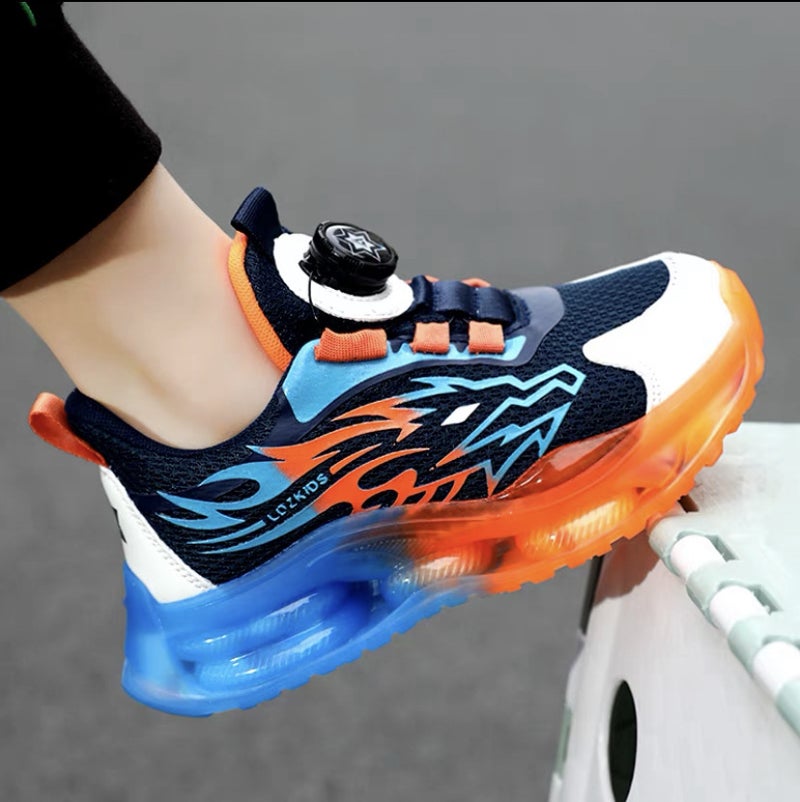 Mesh Sneakers Lightweight Flexible Sole Walking Shoes For Kids Indoor And Outdoor Activities - Image 1