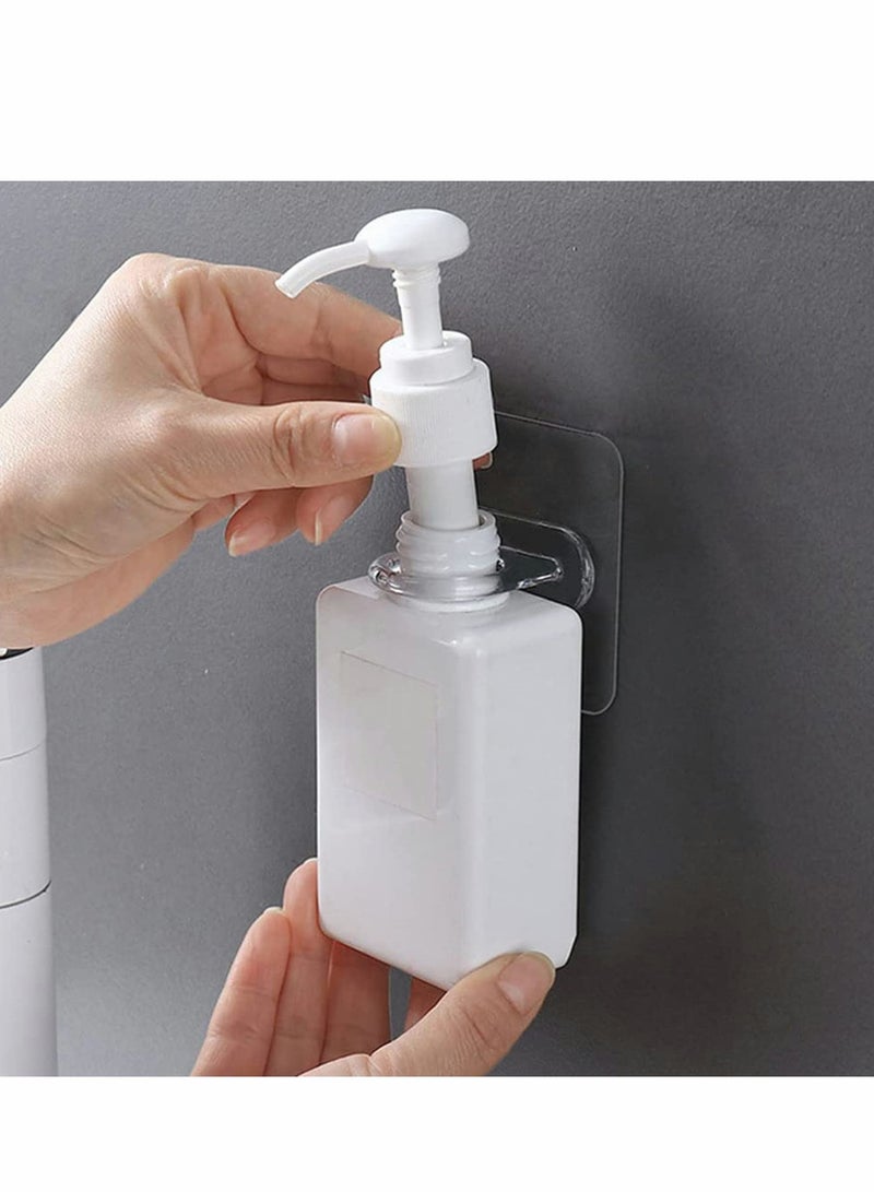 Excefore Shower Gel Bottle Holder Hook, Self Adhesive Wall Mount Shampoo Rack Kitchen Wall Hook Bathroom Free Punch Hanger 12 Pieces  - Image 4