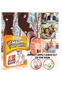 ERAYCEE Foot Warm Patch 6 PCS Safe And Adhesive Heat Patch  Feet Warmers For On-The-Go Warmth For Outdoor Activities Skiing Hiking Heating Patch Winter Body Warmer  - Image 5