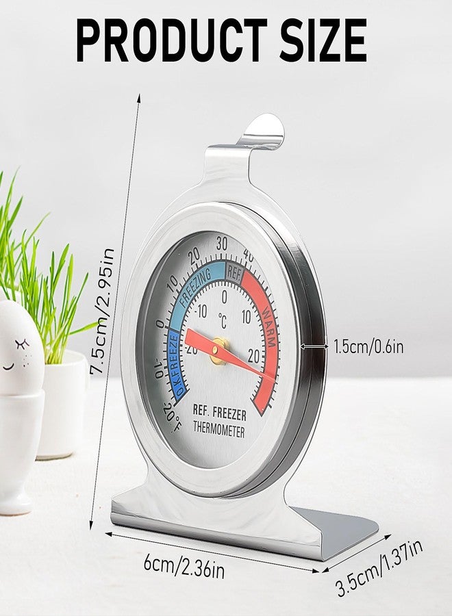 KisSealed 16 Pack Refrigerator Thermometer Large Dial Freezer Thermometer Classic Series Fridge Alarm Thermometer Internal Temperature Gauge for Fridge Freezer Cooler - Image 2