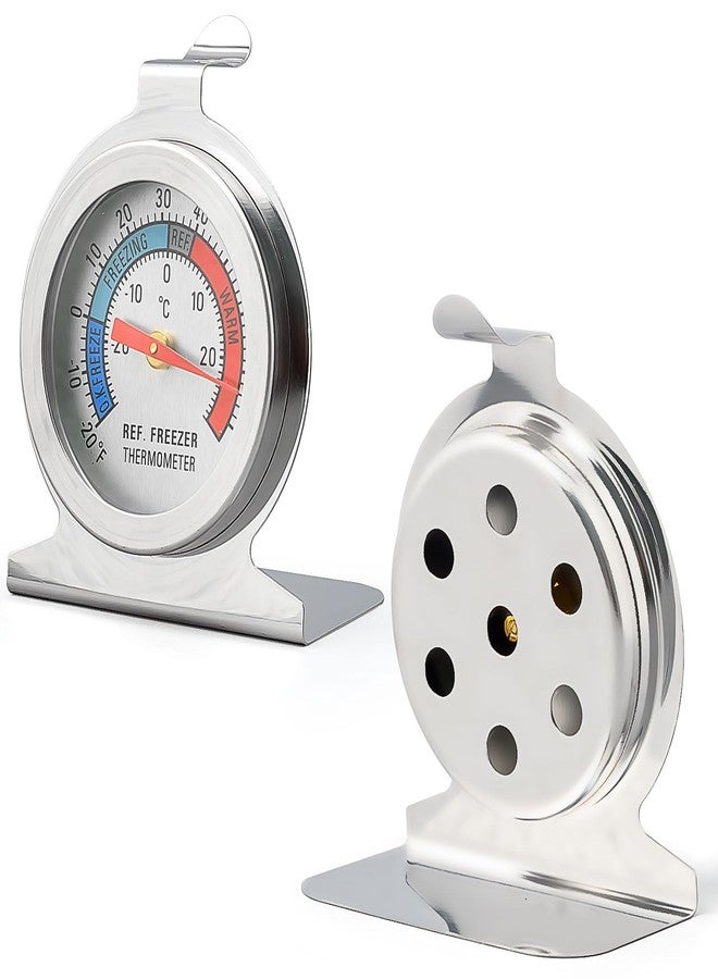 KisSealed 16 Pack Refrigerator Thermometer Large Dial Freezer Thermometer Classic Series Fridge Alarm Thermometer Internal Temperature Gauge for Fridge Freezer Cooler - Image 4