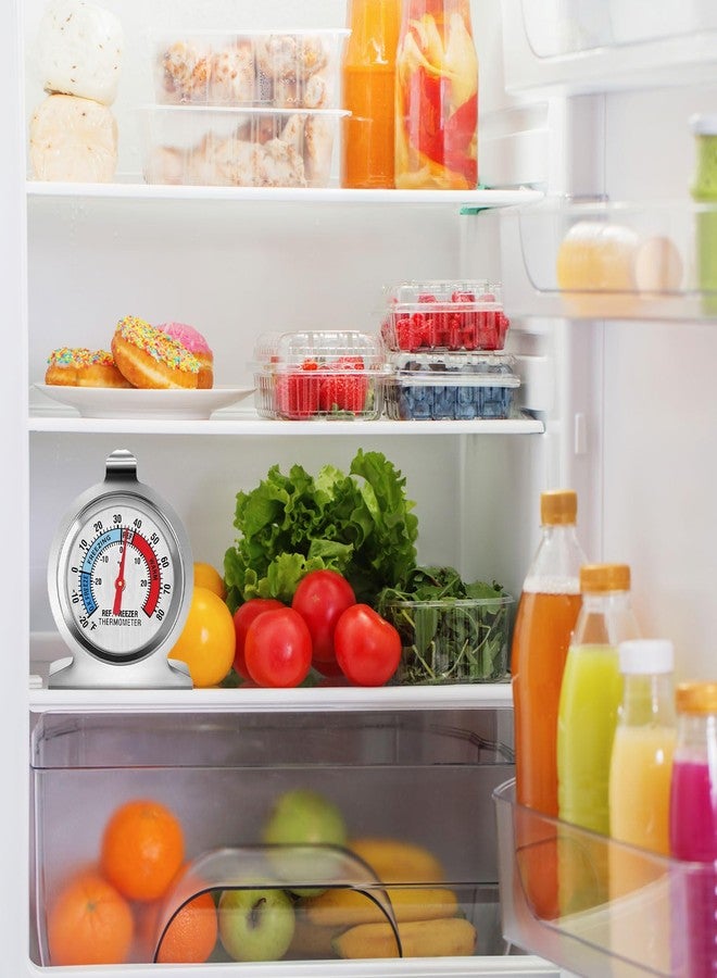 KisSealed 16 Pack Refrigerator Thermometer Large Dial Freezer Thermometer Classic Series Fridge Alarm Thermometer Internal Temperature Gauge for Fridge Freezer Cooler - Image 5