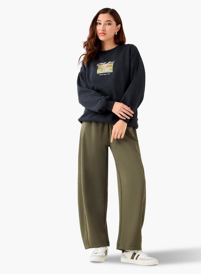 SP Characters Sweatshirt with Claude Monet Print - Image 2