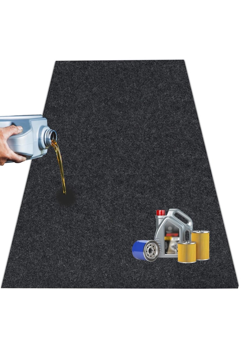 Generic 36 x 60 Inch Oil Spill Mat for Garage, Garage Floor Oil Change Mat for Driveway Under Car, Oil Pads Drip Leak Mat with Weather Backing, Reusable, Washable, Non Slip, Protects Floor  - Image 1