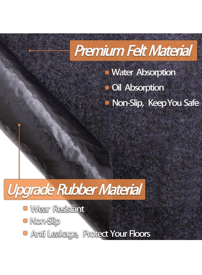 Generic 36 x 60 Inch Oil Spill Mat for Garage, Garage Floor Oil Change Mat for Driveway Under Car, Oil Pads Drip Leak Mat with Weather Backing, Reusable, Washable, Non Slip, Protects Floor  - Image 5