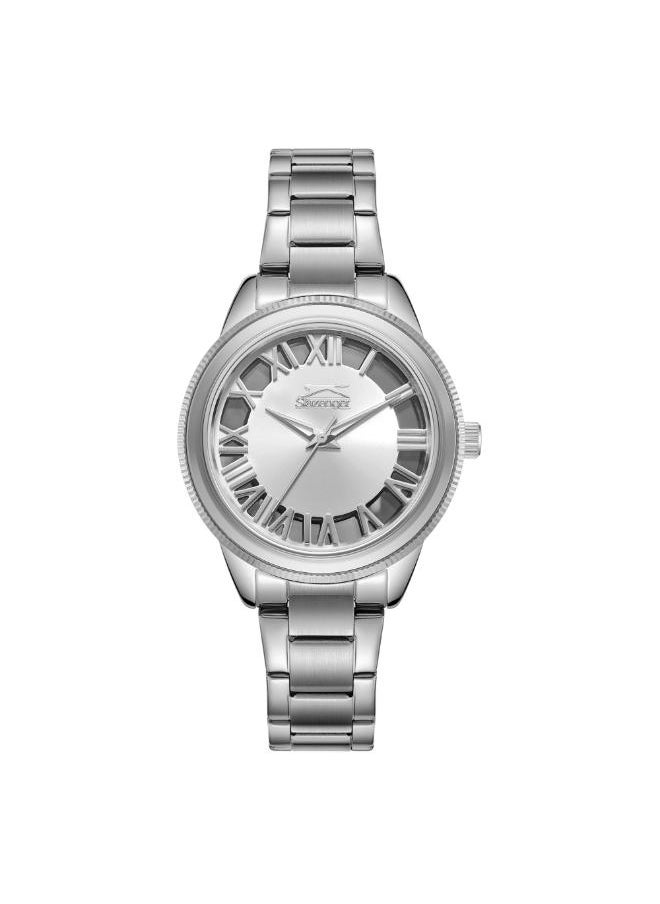 Slazenger SLAZENGER SL.9.2339.3.01 Women's Analog Display Watch & Metal Strap Silver  - Image 1