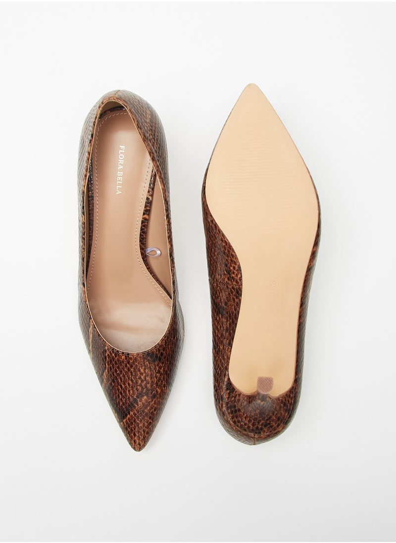 Flora Bella By Shoexpress - Women Solid Slip-On Pumps with Stiletto Heels - Image 1