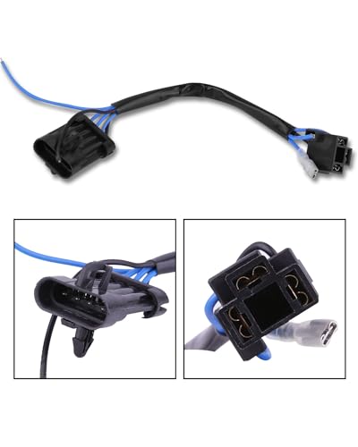 BICYACO 5-3/4 Inch 7 inch LED Headlight Wire Harness Adapter Compatible with Harley Davidson Street Glide Road King Electra Glide-1 PCS - Image 2