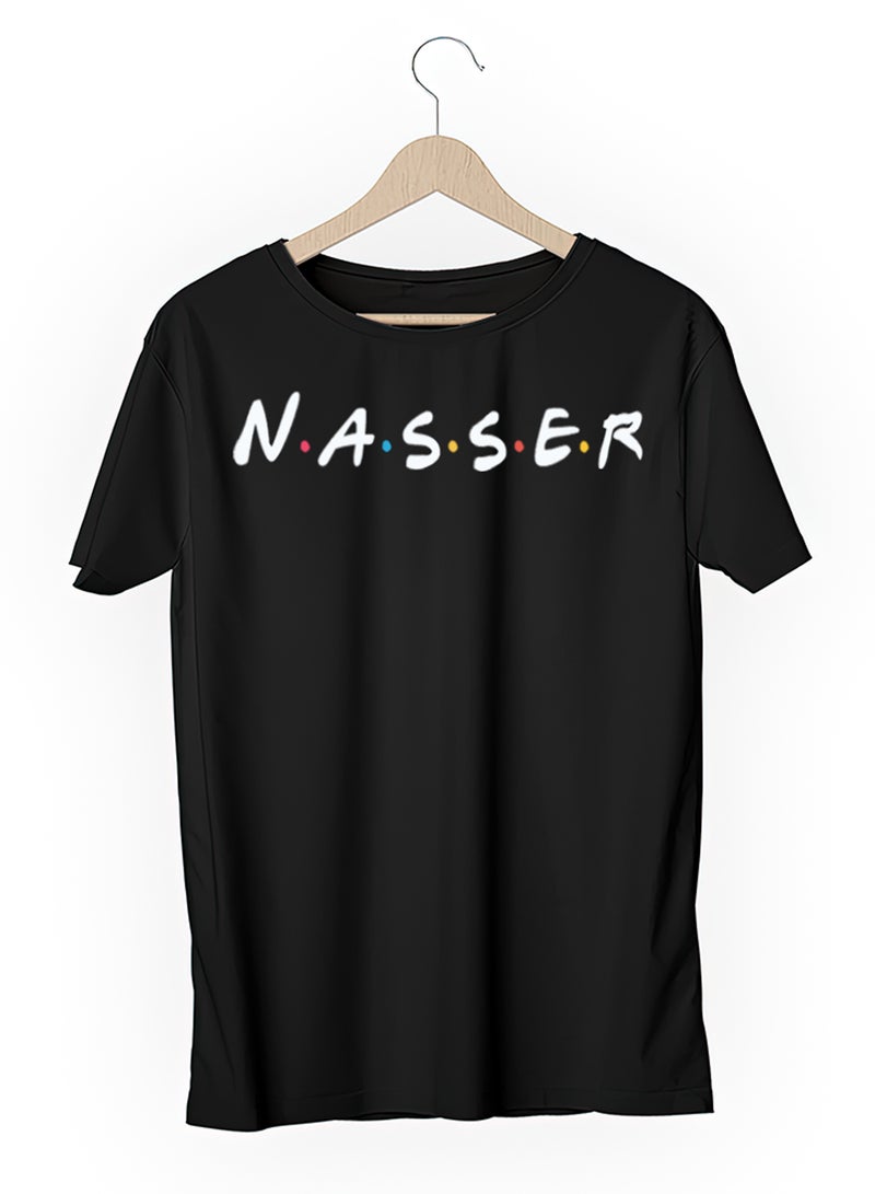 Fashion World Cotton T-shirt Printed with High-quality Friends by name NASSER - Image 3