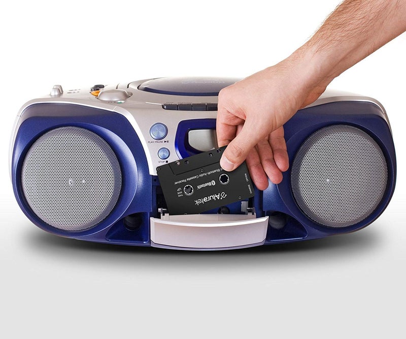 Aluratek Universal Bluetooth Audio Cassette Receiver, Built-in Rechargeable Battery, Up to 8 Hours Playtime, Audio Receiving up to 33 Feet, ABCT01F - Image 4