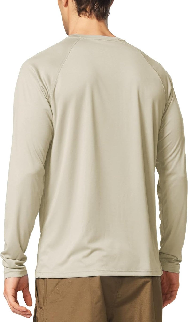 Baleaf Men's Sun Protection Shirts UV SPF UPF 50+ Long Sleeve Rash Guard Fishing Running Quick Dry Lightweight - Image 2